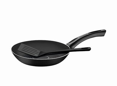 SARTÉN CON ESPÁTULA TRAMONTINA PARIS ALUMINIO NEGRO 28 CM - 2