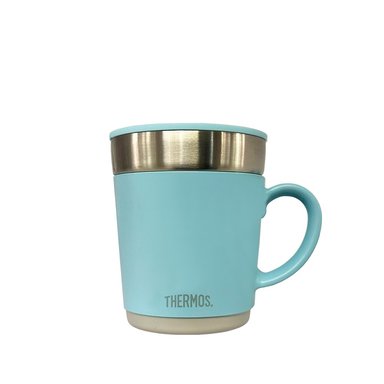 TAZA THERMOS TÉRMICA ACERO CELESTE