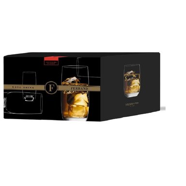 SET 6 VASOS FERRAND OC03LD131 CLASSIC LONG DRINK VIDRIO TRANSPARENTE 380 ML - 2
