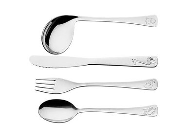 CUCHARA NIÑO TRAMONTINA MULTICOLOR ACERO 4 PIEZAS BABY