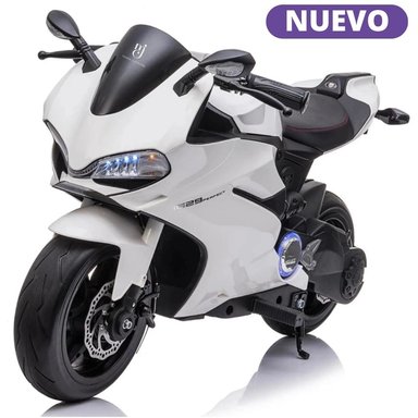 MOTO A BATERÍA PARA NIÑOS «DUCATI DIAVEL» LICENCED BLANCO - 1
