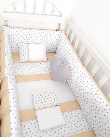 PROTECTOR LATERAL PARACHOQUES DE CUNA - DISEÑO ESTRELLITAS