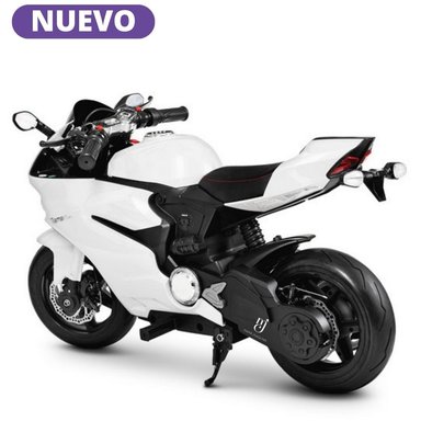 MOTO A BATERÍA PARA NIÑOS «DUCATI DIAVEL» LICENCED BLANCO - 3