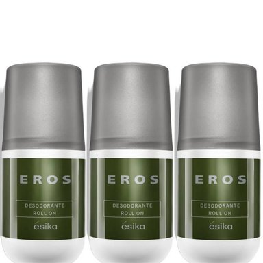 PACK X3 EROS DESODORANTE ROLL ON DE ESIKA 50ML.