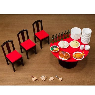 FIGURA BANDAI SH FIGUARTS DRAGON BALL GOKU HARAHACHIBUNME RESTAURANT SET