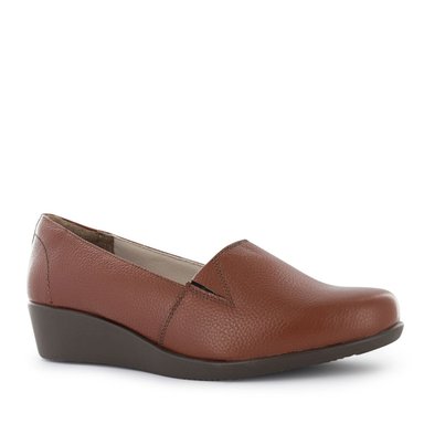 ZAPATOS CASUALES SLIP ON MUJER ECCO CUERO NATURAL CASTAÑO 1006749 LETICIA11 - 2