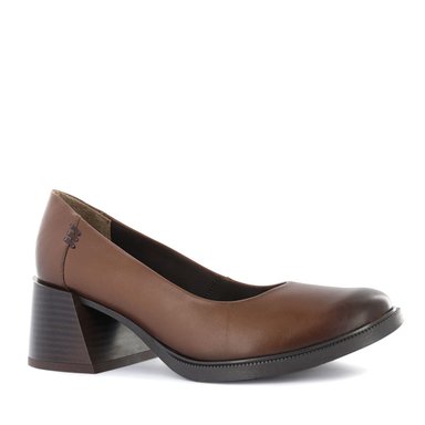 ZAPATOS DE VESTIR MUJER ECCO CUERO NATURAL CANELA 1006770 PUMP REINA ZONIA02 - 1