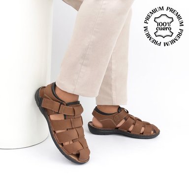 SANDALIAS HOMBRE ECCO CUERO TABACO 1006870 BRAULIO01