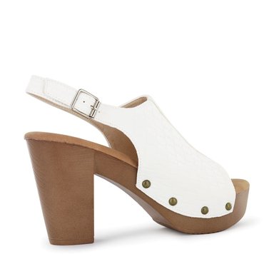 SANDALIAS MUJER IMPULS BLANCO ABI03 CON TACO - 3