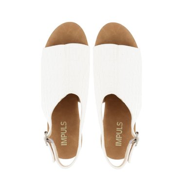 SANDALIAS MUJER IMPULS BLANCO ABI03 CON TACO - 5