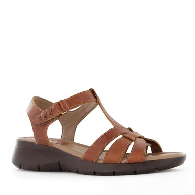SANDALIAS MUJER ECCO CUERO NATURAL COBRE ASTOR10 - 1