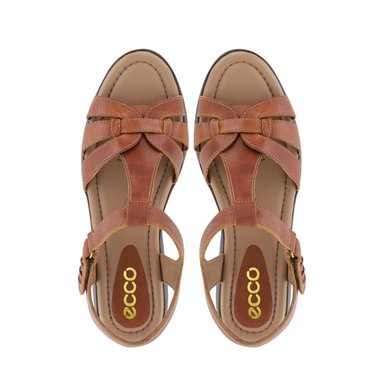 SANDALIAS MUJER ECCO CUERO NATURAL COBRE ASTOR10 - 5