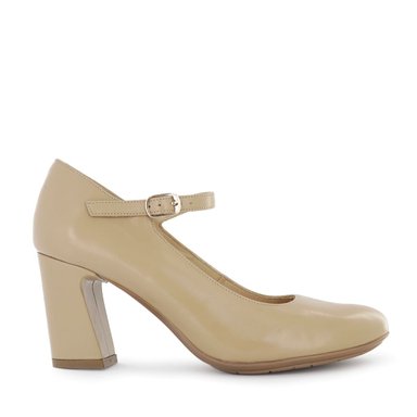 ZAPATOS VESTIR MUJER SESTRA CUERO CHAROL CAFÉ CLARO MARY JANE PAITA01 LATTE - 2