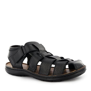 SANDALIAS HOMBRE ECCO CUERO NATURAL NEGRO BRAULIO01 BLACK