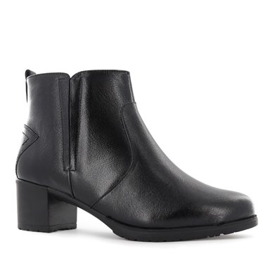 BOTINES CASUAL MUJER ECCO ALISSA08 NEGRO CUERO CHAROL - 3