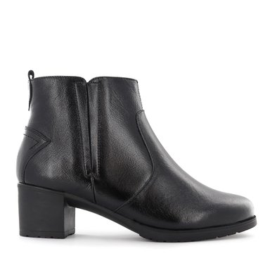 BOTINES CASUAL MUJER ECCO ALISSA08 NEGRO CUERO CHAROL - 4