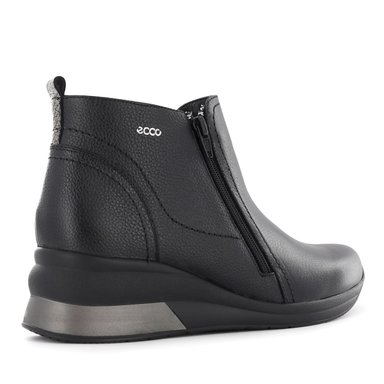 BOTINES CONFORT MUJER ECCO DEBRA05 NEGRO CUERO NATURAL - 5