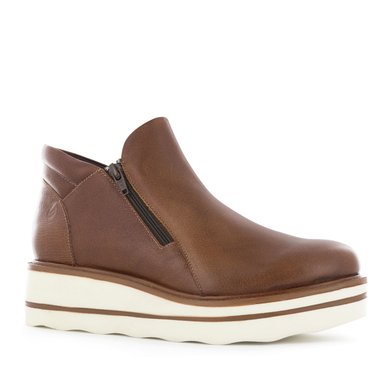 BOTINES CASUAL MUJER ECCO LUANNA07 TOSTADO CUERO NATURAL - 2