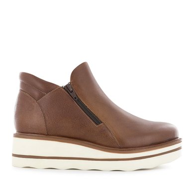 BOTINES CASUAL MUJER ECCO LUANNA07 TOSTADO CUERO NATURAL - 3