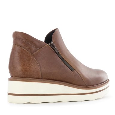 BOTINES CASUAL MUJER ECCO LUANNA07 TOSTADO CUERO NATURAL - 4
