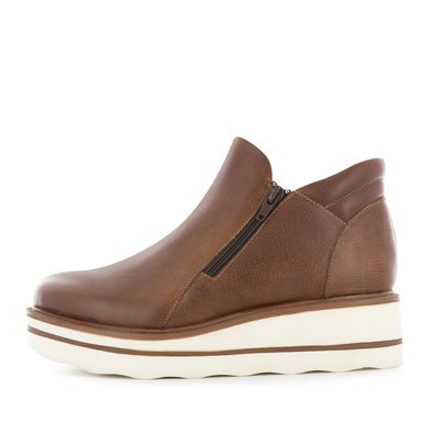 BOTINES CASUAL MUJER ECCO LUANNA07 TOSTADO CUERO NATURAL - 5