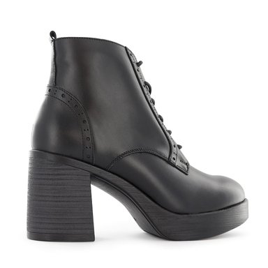 BOTINES CON PASADOR CASUAL MUJER ECCO BIMBA01 NEGRO CUERO NATURAL - 4