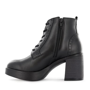 BOTINES CON PASADOR CASUAL MUJER ECCO BIMBA01 NEGRO CUERO NATURAL - 5