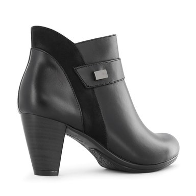 BOTINES CASUAL MUJER ECCO DALILA49 NEGRO CUERO NATURAL - 5