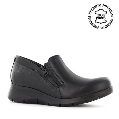 BOTINES CONFORT MUJER ECCO ASTOR12 NEGRO CUERO NATURAL - 1