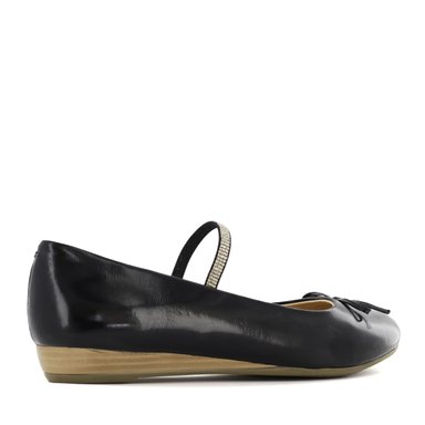 BALLERINAS MUJER ECCO CIARA06 NEGRO CUERO CHAROL - 3