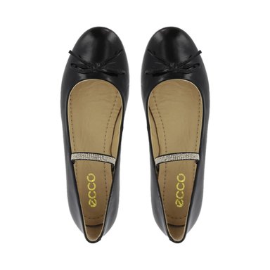 BALLERINAS MUJER ECCO CIARA06 NEGRO CUERO CHAROL - 5