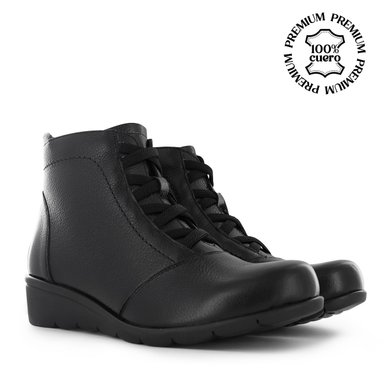 BOTINES CON PASADOR CONFORT MUJER ECCO FLEXXI12 NEGRO CUERO NATURAL - 1