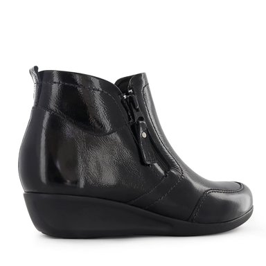 BOTINES CONFORT MUJER ECCO ANTONIA55 NEGRO/CHA CUERO CHAROL - 4