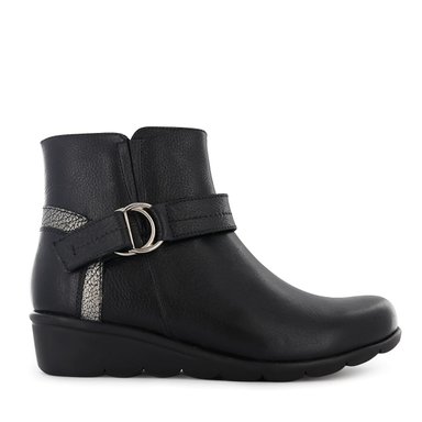 BOTINES CONFORT MUJER ECCO FLEXXI14 NEGRO CUERO NATURAL - 2