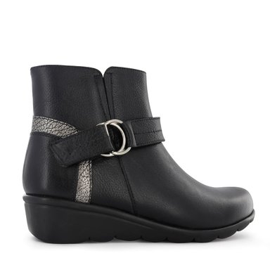 BOTINES CONFORT MUJER ECCO FLEXXI14 NEGRO CUERO NATURAL - 3