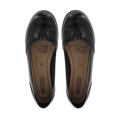 BALLERINAS MUJER ECCO APPU01 NEGRO CUERO NATURAL - 6