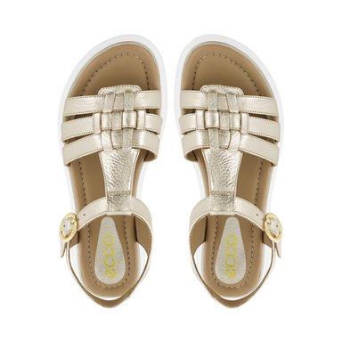 SANDALIAS ECCO CUERO FOLIA MUJER SARELA01 ORO - 5