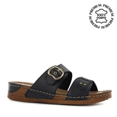 SANDALIA ECCO CUERO MUJER PATTY35 NEGRO - 1