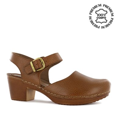 ZUECO ECCO CUERO MUJER MIKA08 TOFFEE - 1