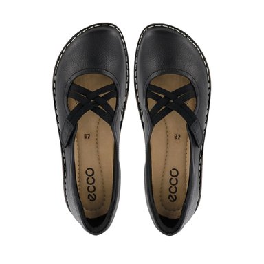 BALLERINAS CUERO ECCO MUJER BONNIE10 NEGRO - 5
