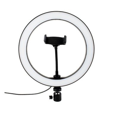 ARO DE LUZ LED FENIX IMPORT 26 CM C/ SOPORTE PARA CELULAR FOTO SELFIE
