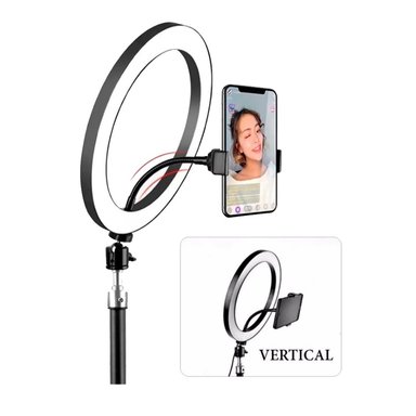 ARO DE LUZ LED FENIX IMPORT 30 CM C/ SOPORTE PARA CELULAR FOTO SELFIE