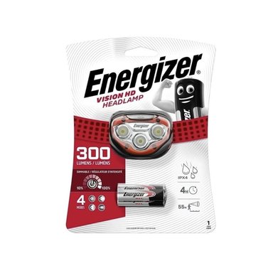 LINTERNA ENERGIZER 300 LUMENS FRONTAL CABEZA MANOS LIBRES