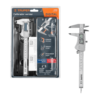 CALIBRADOR TRUPER CALDI-6MP VERNIER DIGITAL 6 PULGADAS MILIMETRICO