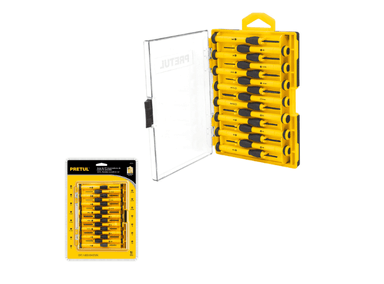 SET DESARMADORES PRETUL 15 PIEZAS DE PRECISIÓN