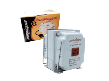TRANSFORMADOR HURRICANE TC-500W ADAPTADOR 220/110V AC