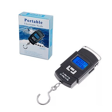 BALANZA DIGITAL PORTABLE NEGRO TIPO ROMANA 50KG EQUIPAJES