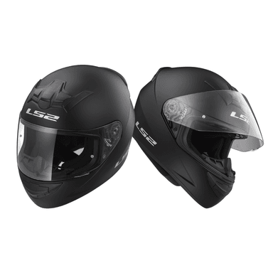 CASCO DE MOTO LS2 SINGLE MONO PARA ADULTO UNISEX FF352 TALLA M NEGRO BRILLOSO