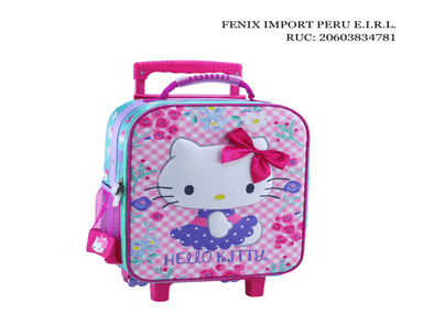 SET MALETA MAGIC GRANDE EVA 3D VELVET HELLO KITTY SCOOL - 2