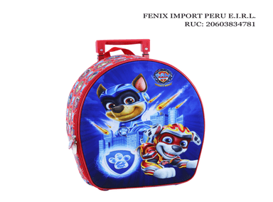 PAW PATROL NIÑO SET MALETA X 3 PZS C/ RUEDA TRIPLE - 3